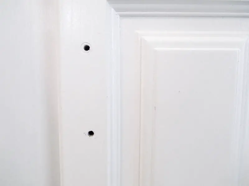 lovely imperfection - how to fill holes in cabinet doors | lovely