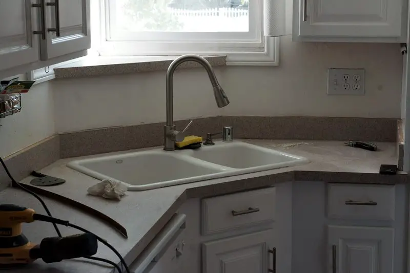 Lovely Imperfection Diy Concrete Countertops Over Laminate