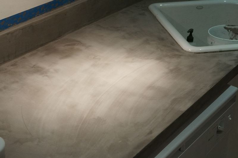 Lovely Imperfection Diy Concrete Countertops Over Laminate