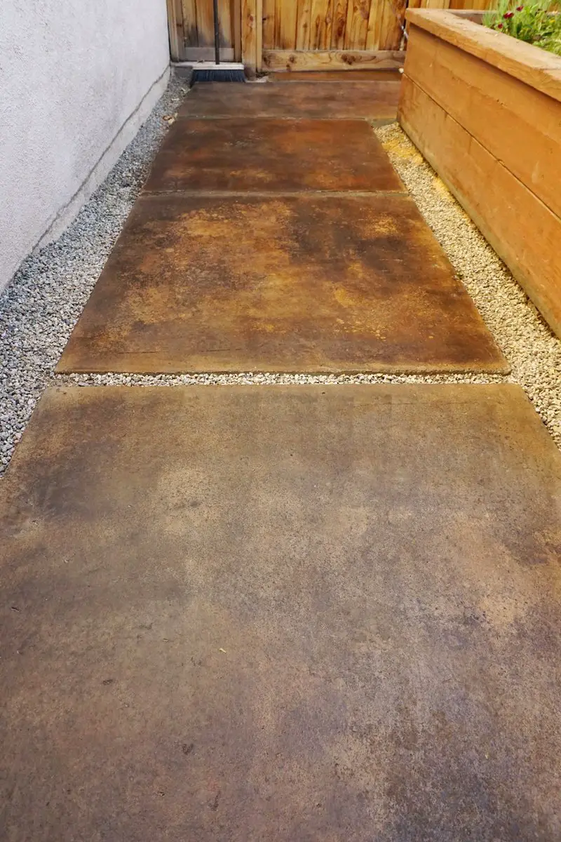 Lovely Imperfection The Easy Way To Stain Concrete Lovely