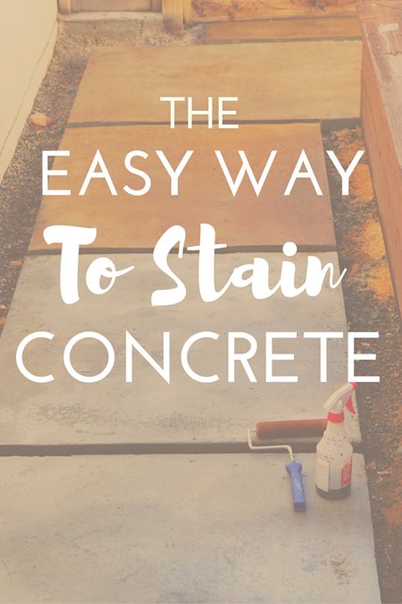 Lovely Imperfection The Easy Way To Stain Concrete Lovely