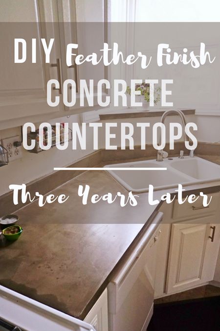 Lovely Imperfection Feather Finish Concrete Countertops Three
