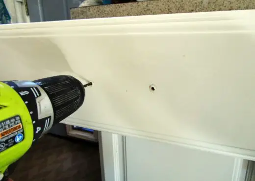 Fill Holes In Cabinet Doors, How To Fill White Cabinet Holes