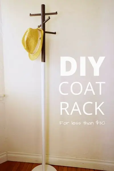 Lovely Imperfection Diy Coat Rack, Building A Standing Coat Rack