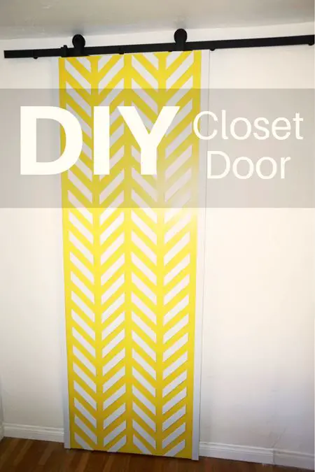 Diy Closet Door With Chevrons, Diy Sliding Closet Doors