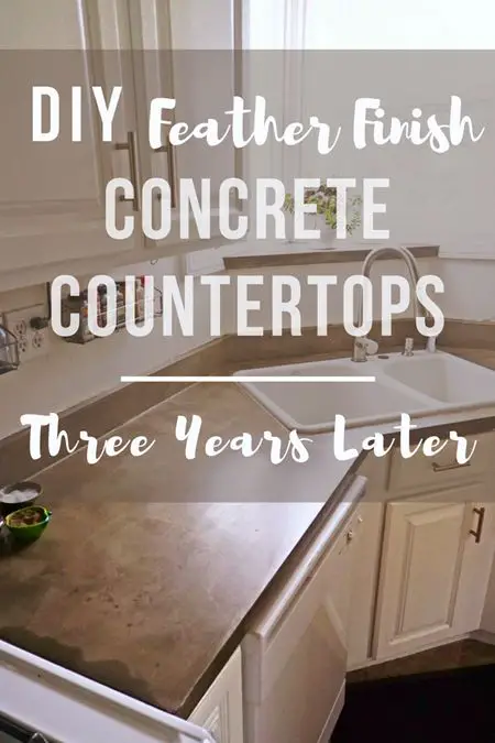 Feather Finish Concrete Countertops, Average Cost Of Diy Concrete Countertops